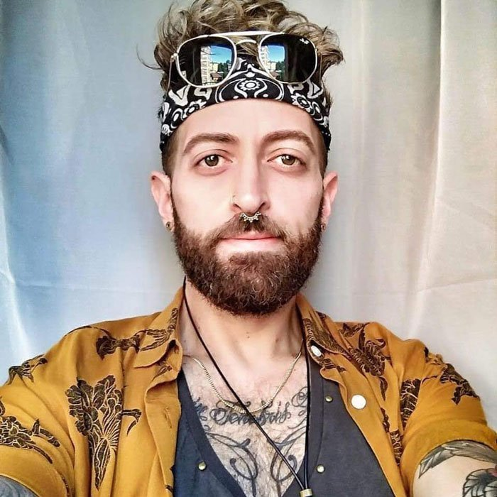 Portrait of Rosario Salerno, artist behind The New Voice Tarot and New Choice Tarot de Marseille